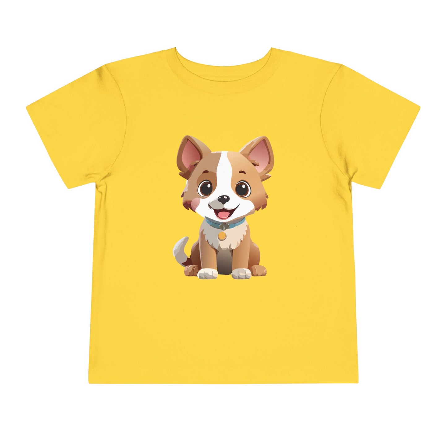 Bonita camiseta de manga corta para niños pequeños con diseño de cachorro: regalo adorable para amantes de las mascotas (2 a 5 años)