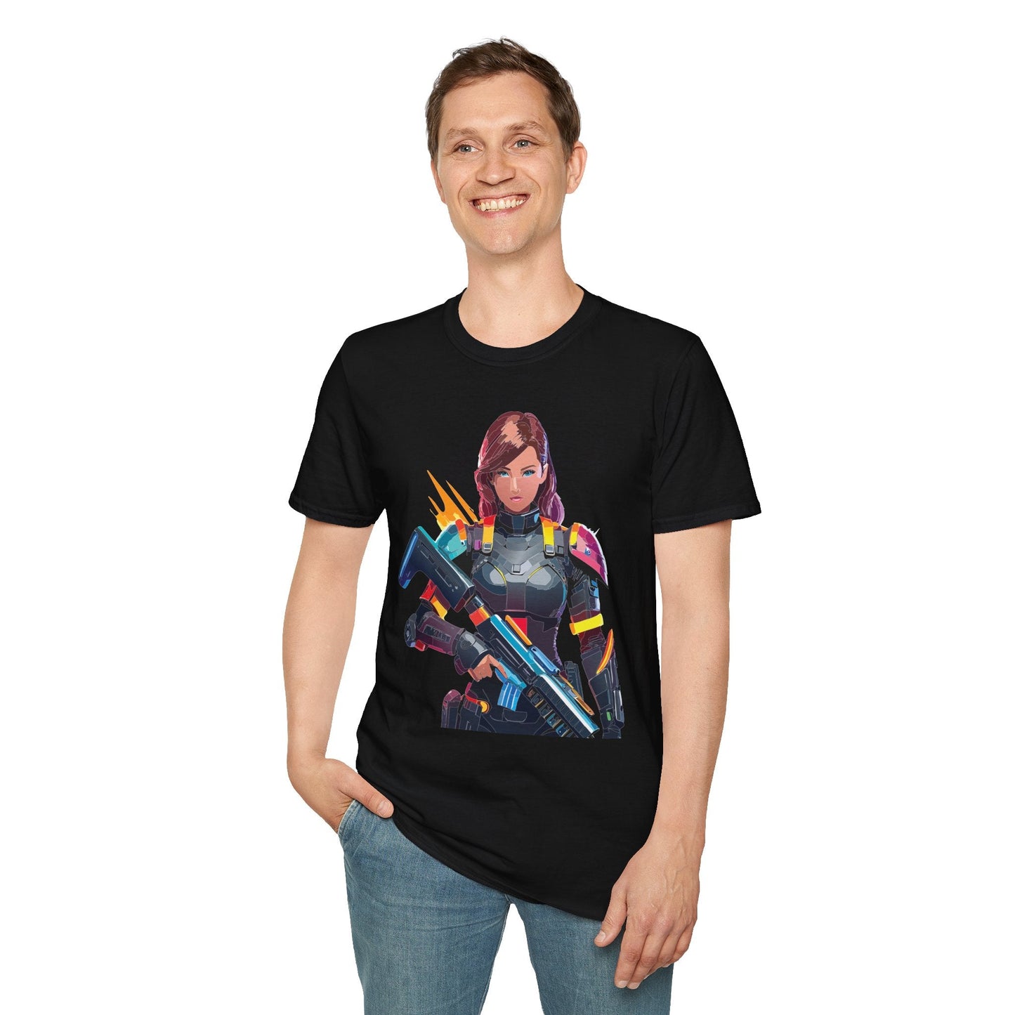 Robocop T Shirt Unisex Gildan Softstyle 64000 100 Percent Ring Spun Cotton Tee Casual Wear