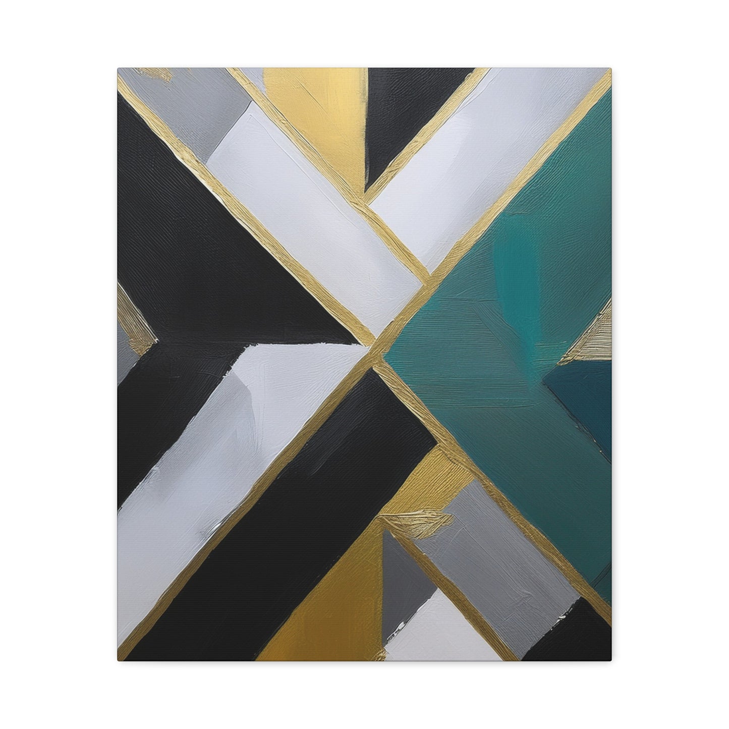 Abstract Geometric Painting Print Canvas 20x24,20x30,24x30 24x32,24x36,30x40 32x48,36x48,40x60 Pine-Wood Inner Frame ABS-76