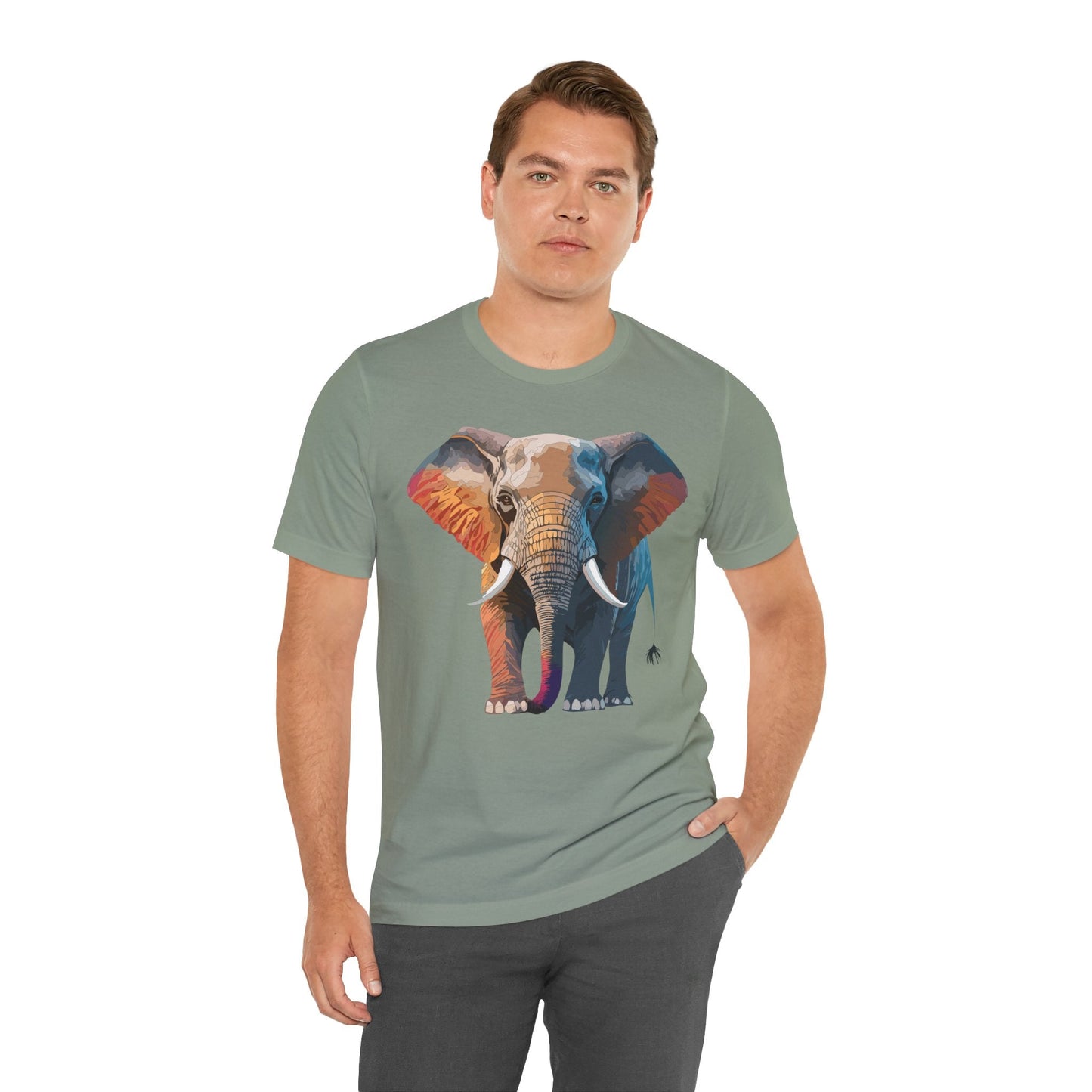 Unisex Animal Shirt With Animals Art Design Graphic Tee Short Sleeve Wild Animals
