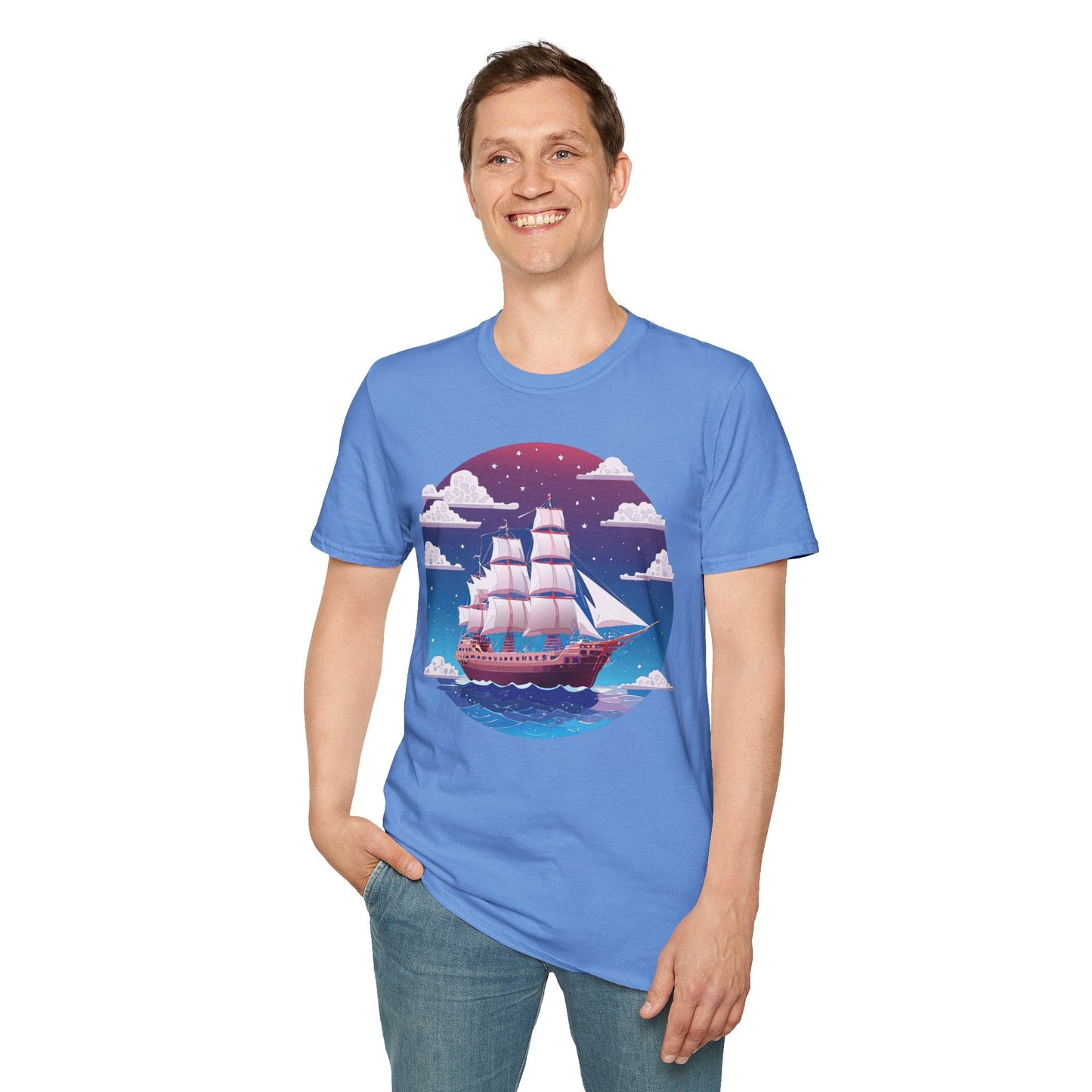 Ship T Shirt Frigate T Shirt Vessel Tee Shirt Unisex Softstyle 100 Percent Ring Spun Cotton