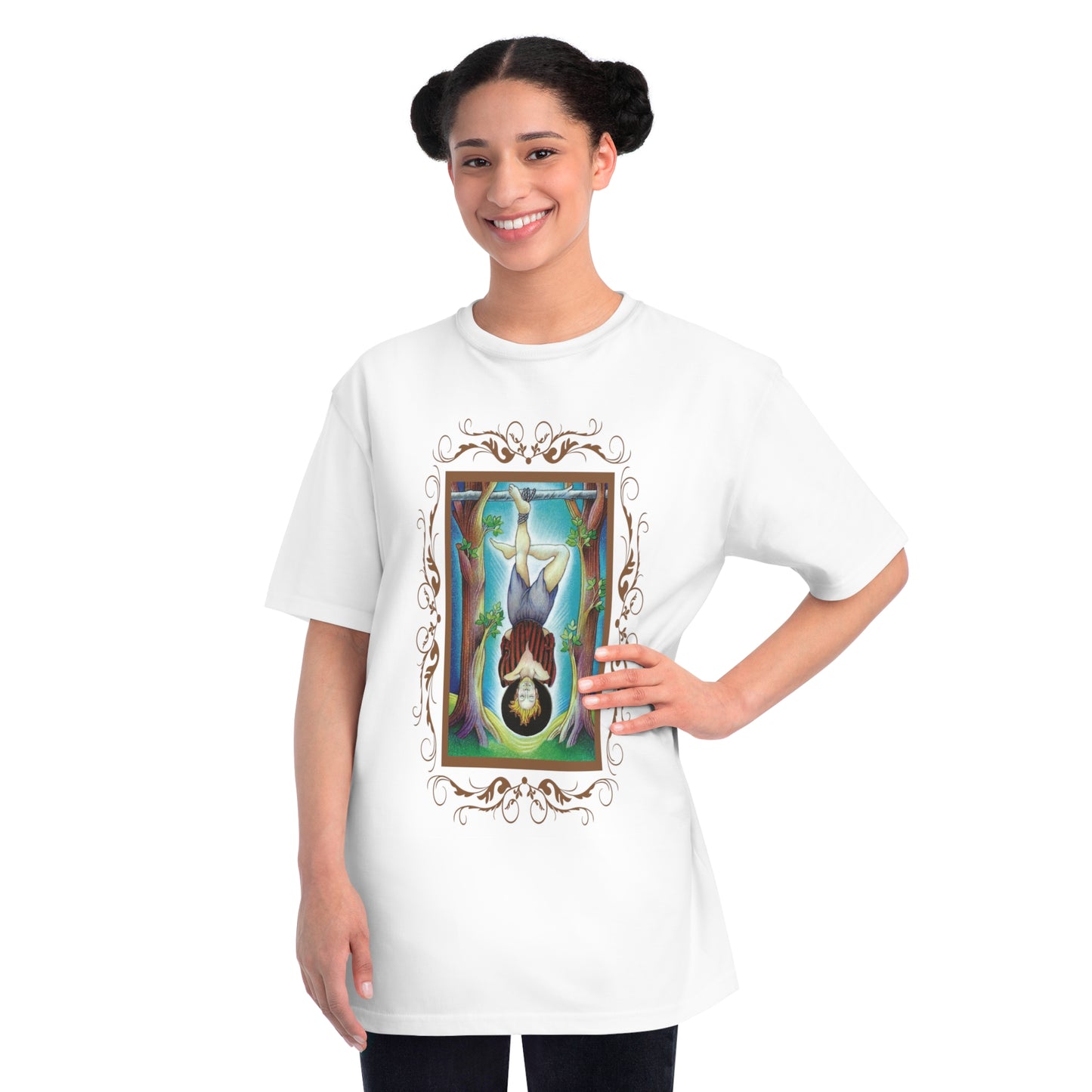 T-Shirt aus Bio-Baumwolle, Unisex, mit Tarotkarten