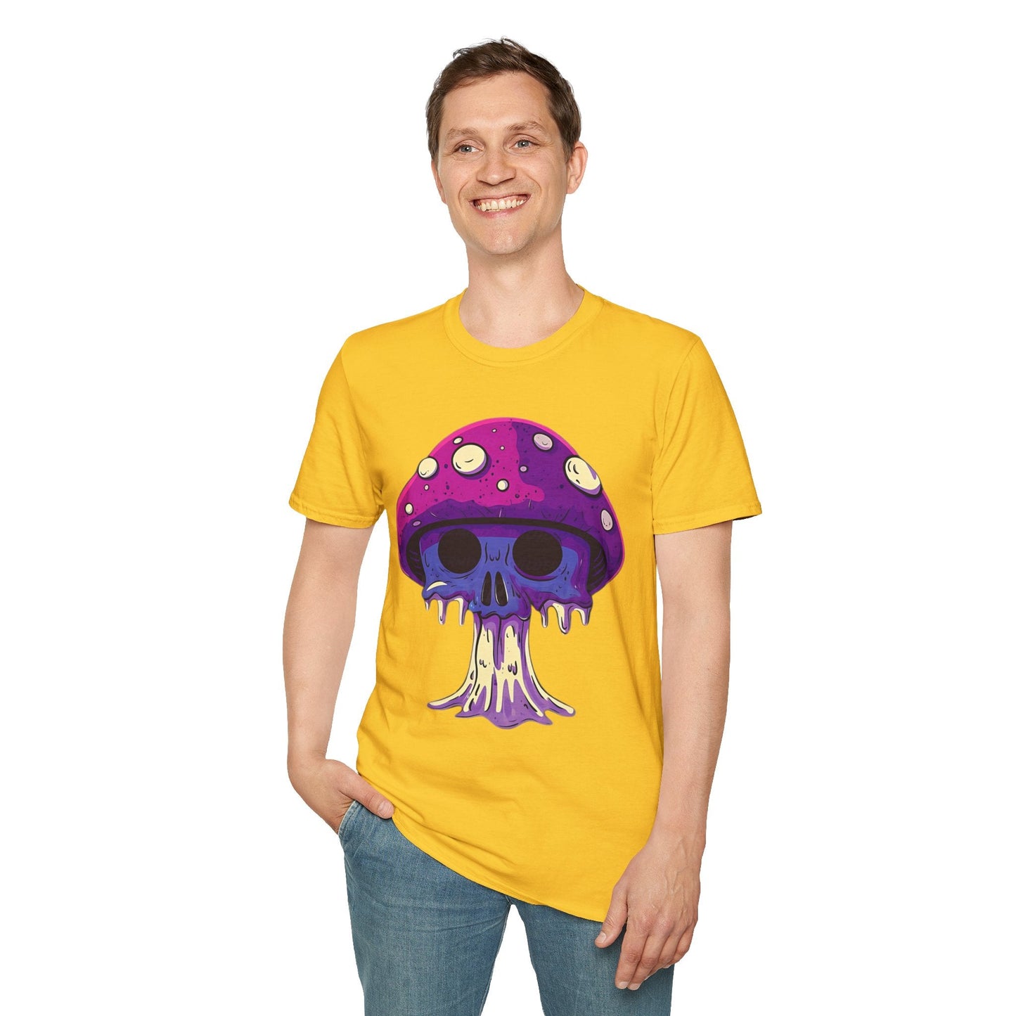 Mashroom Tee Shirt Unisex Funny Mashroom Graphic Softstyle Tee Gildan 64000 Quality Cotton