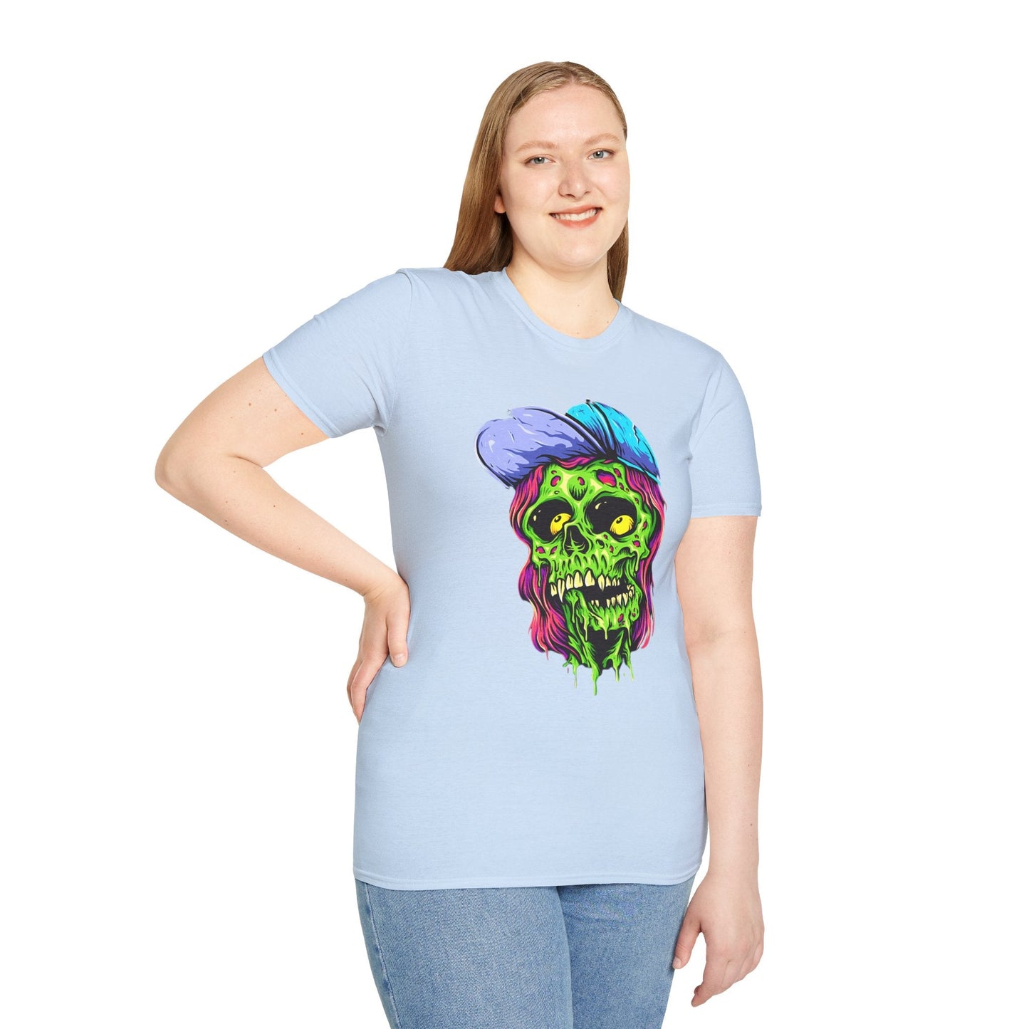 Skull Graphic Unisex Cotton T-shirt with Skeleton Artwork Design 27