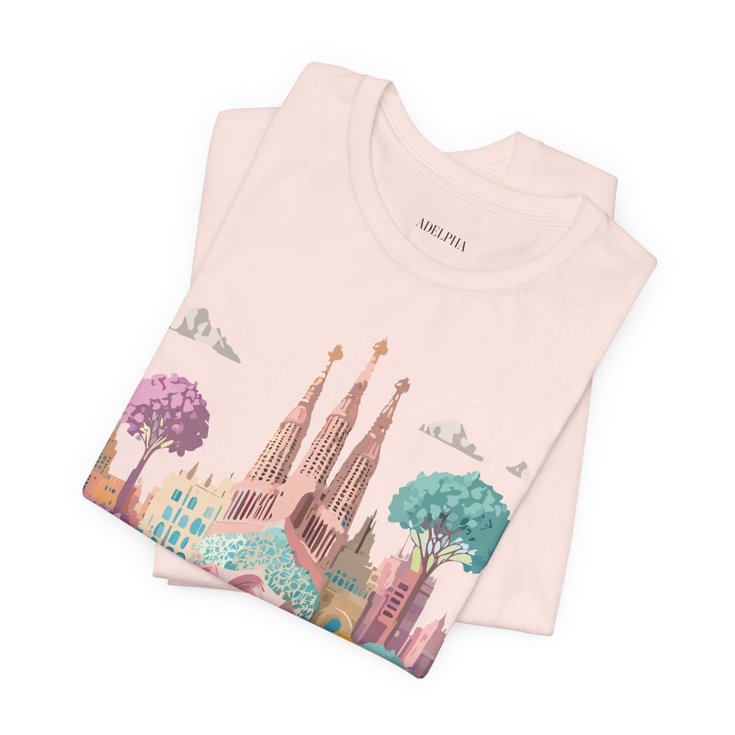 Unisex Graphic Tee With Original Vintage Inspired Artwork By Adelpha Barcelona Style