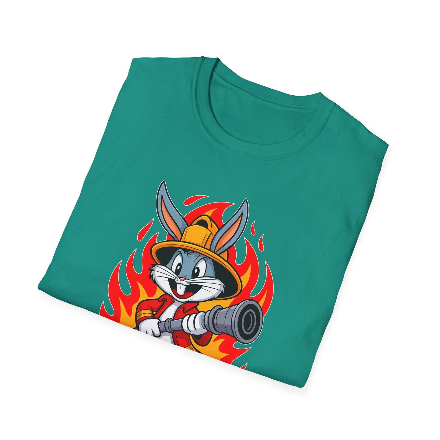 Cartoon Bunny Graphic Unisex Cotton Animal Animation Artwork Design Tee 11