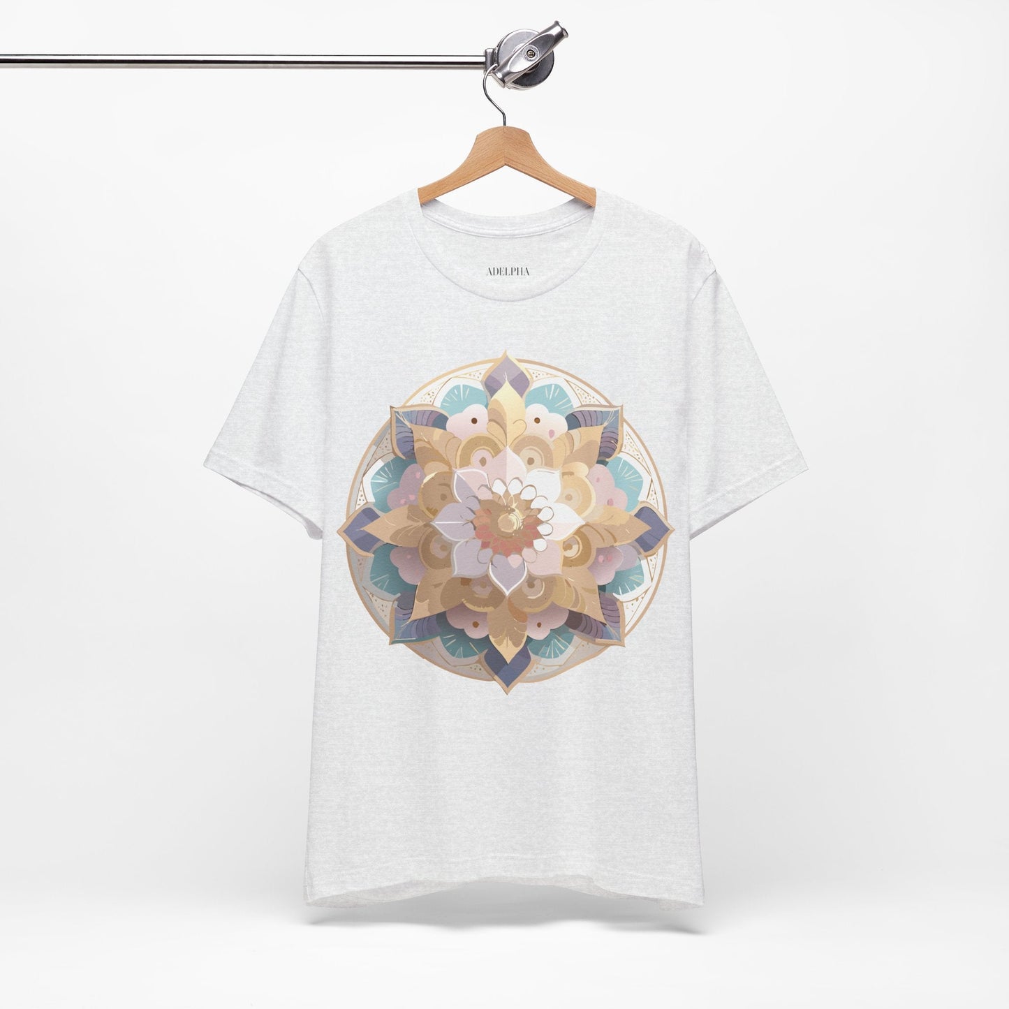 Mandala Graphic Tee Unisex Jersey Short Sleeve Adelpha Art Design Vintage Inspired Artwork