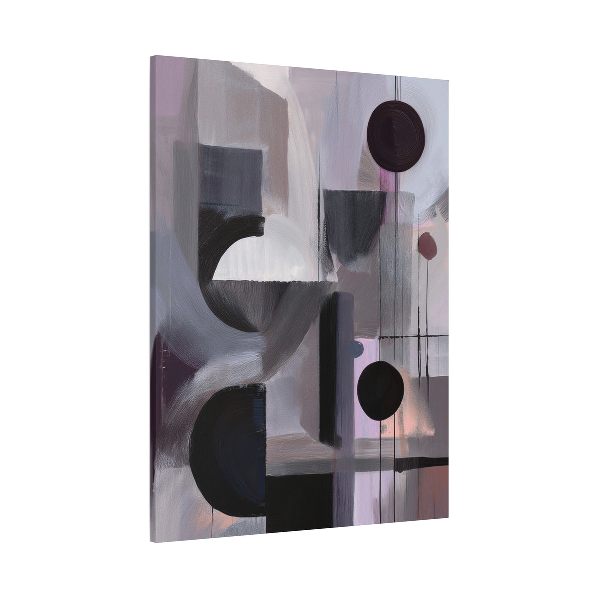 Abstract Geometric Painting Print Canvas 20x24,20x30,24x30 24x32,24x36,30x40 32x48,36x48,40x60 Pine-Wood Inner Frame ABS-46