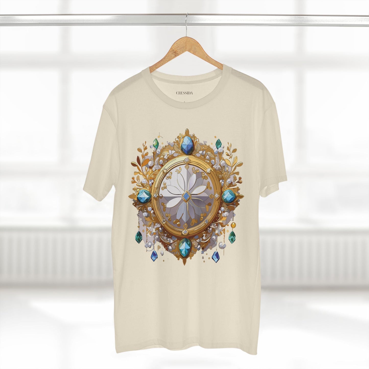 Medallion Graphic T-Shirt Unisex 100 Cotton With Gold Art Design Medal Tee 13