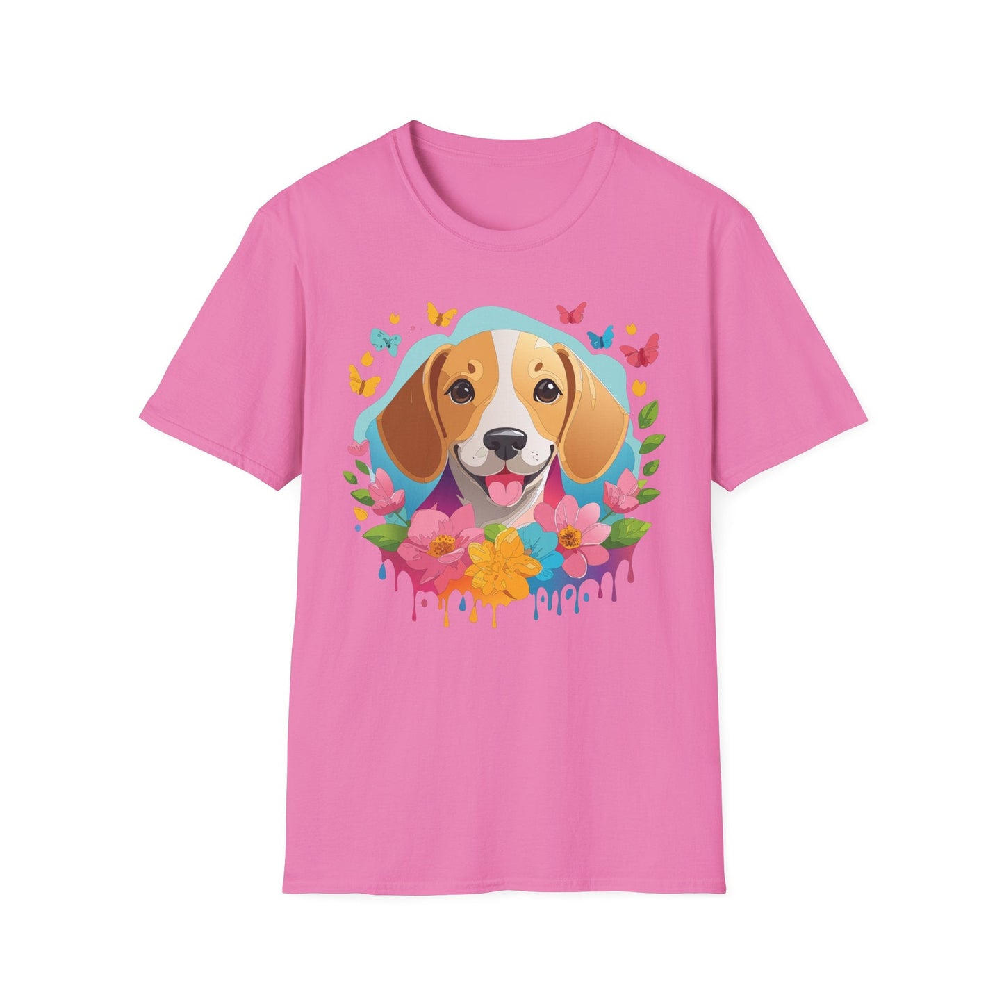 Dog Shirt Unisex Animal Tee Softstyle Cotton Comfort Everyday Wear