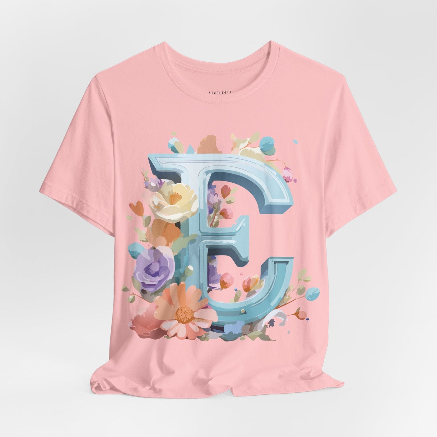 Unisex Letter E  Graphic Tee Featuring Vintage Inspired Artwork Collection