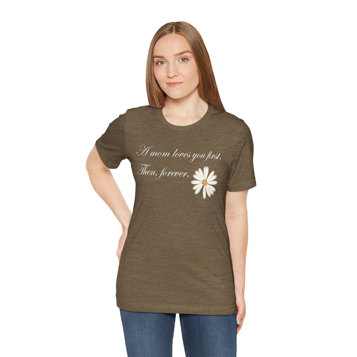 T-shirt unisexe en coton avec signature de maman