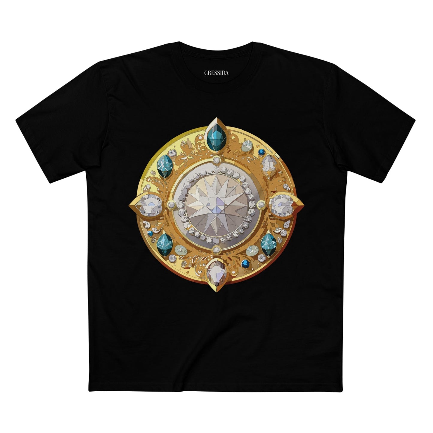 Medallion Graphic T-Shirt Unisex 100 Cotton With Gold Art Design Medal Tee 11