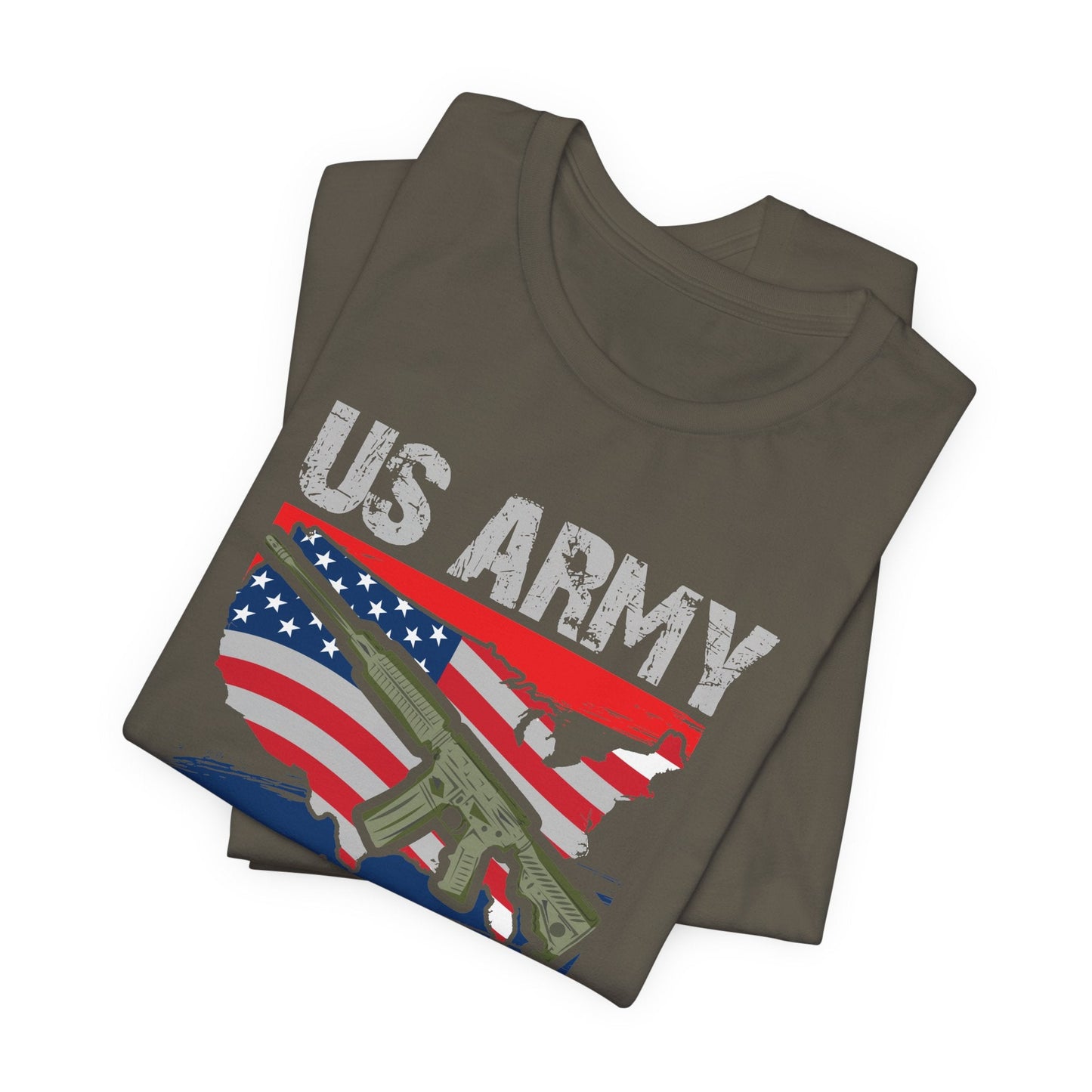 Army Veteran Patriotic Graphic Design Unisex Cotton T-Shirt v21