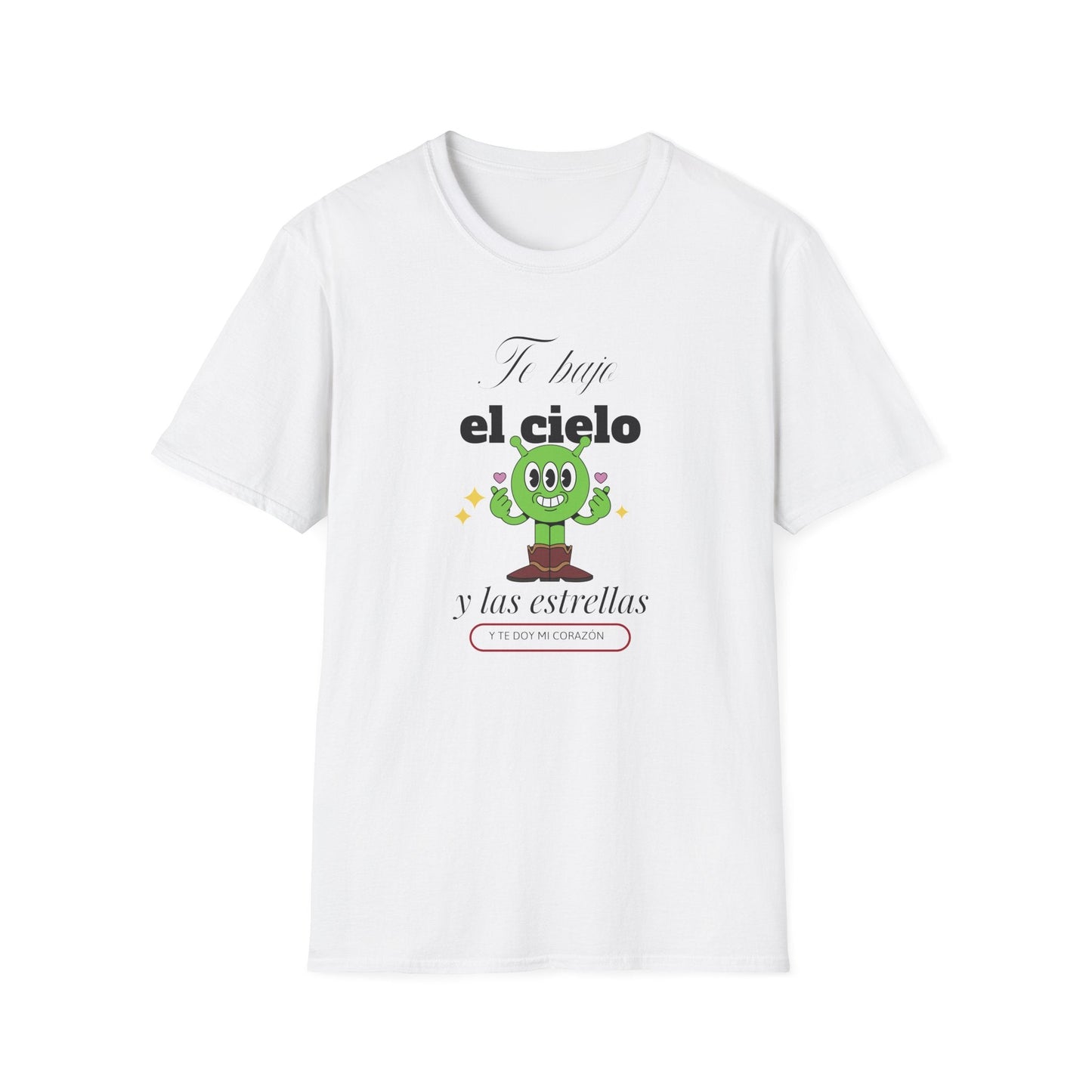 TShirt  Spanish Te llevo el cielo y las estrellas Cute Cactus Graphic