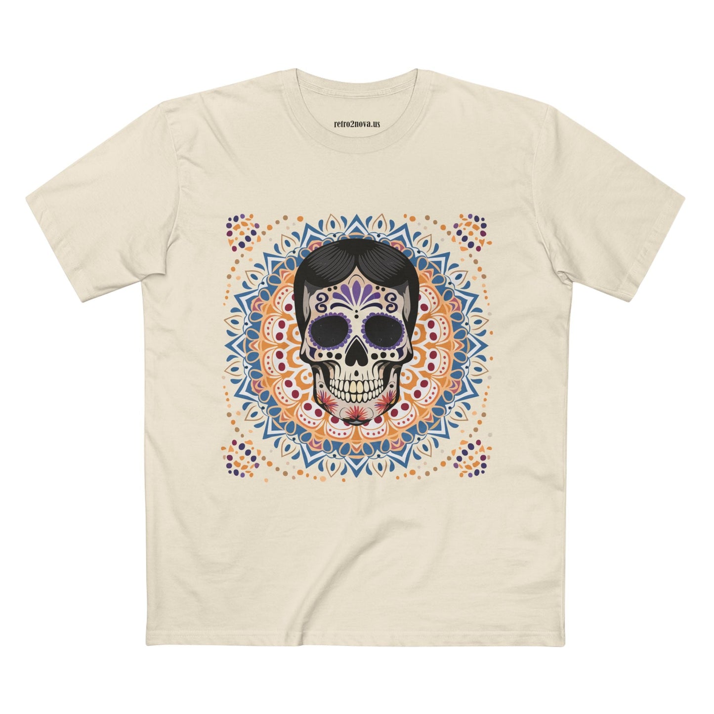Skull Shirt Skeleton Tee Unisex Premium Cotton Art Design Retro2Nova Exclusive Collection