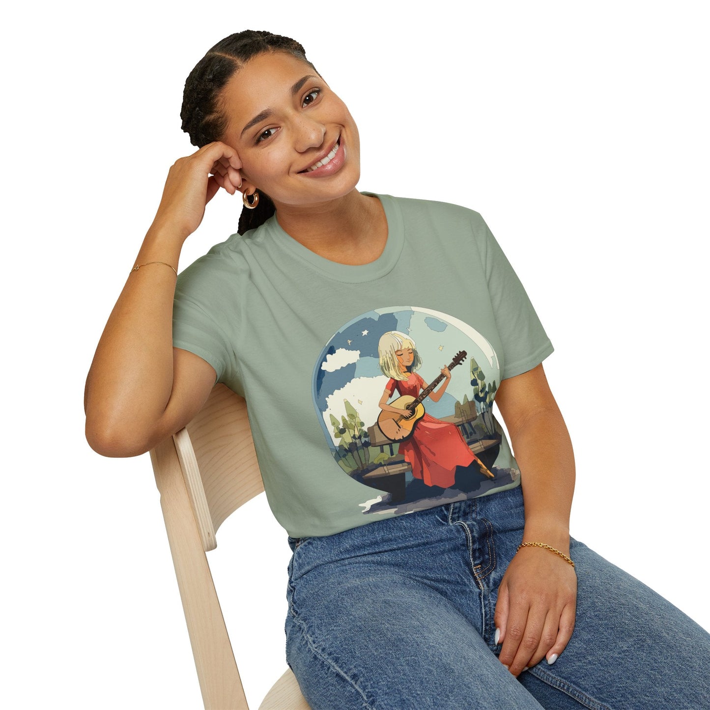 Womens Graphic T Shirts Art Design Shirt Unisex Softstyle Cotton Tee Quality Comfort Everyday Style