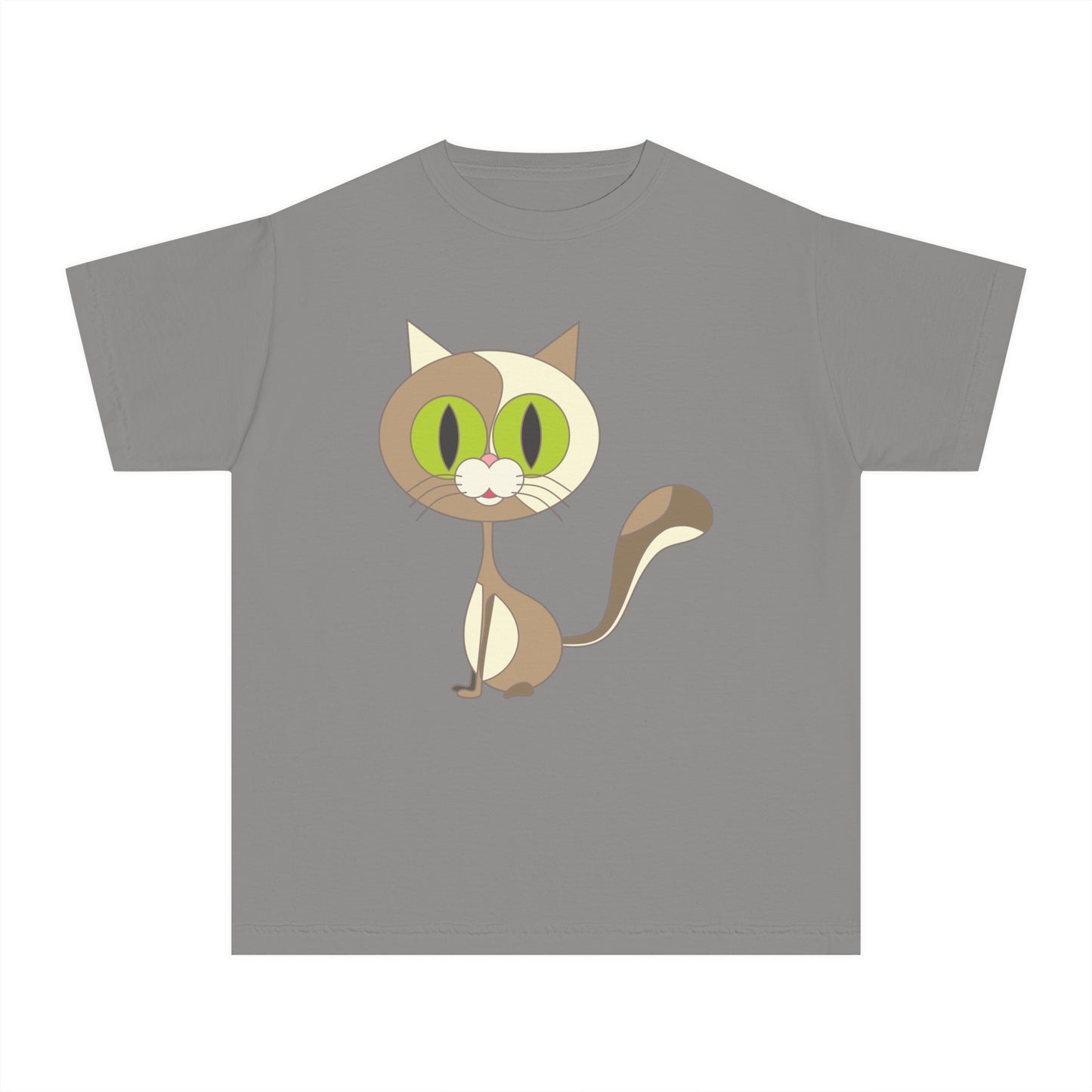 Youth Tee Shirt with Little Cat