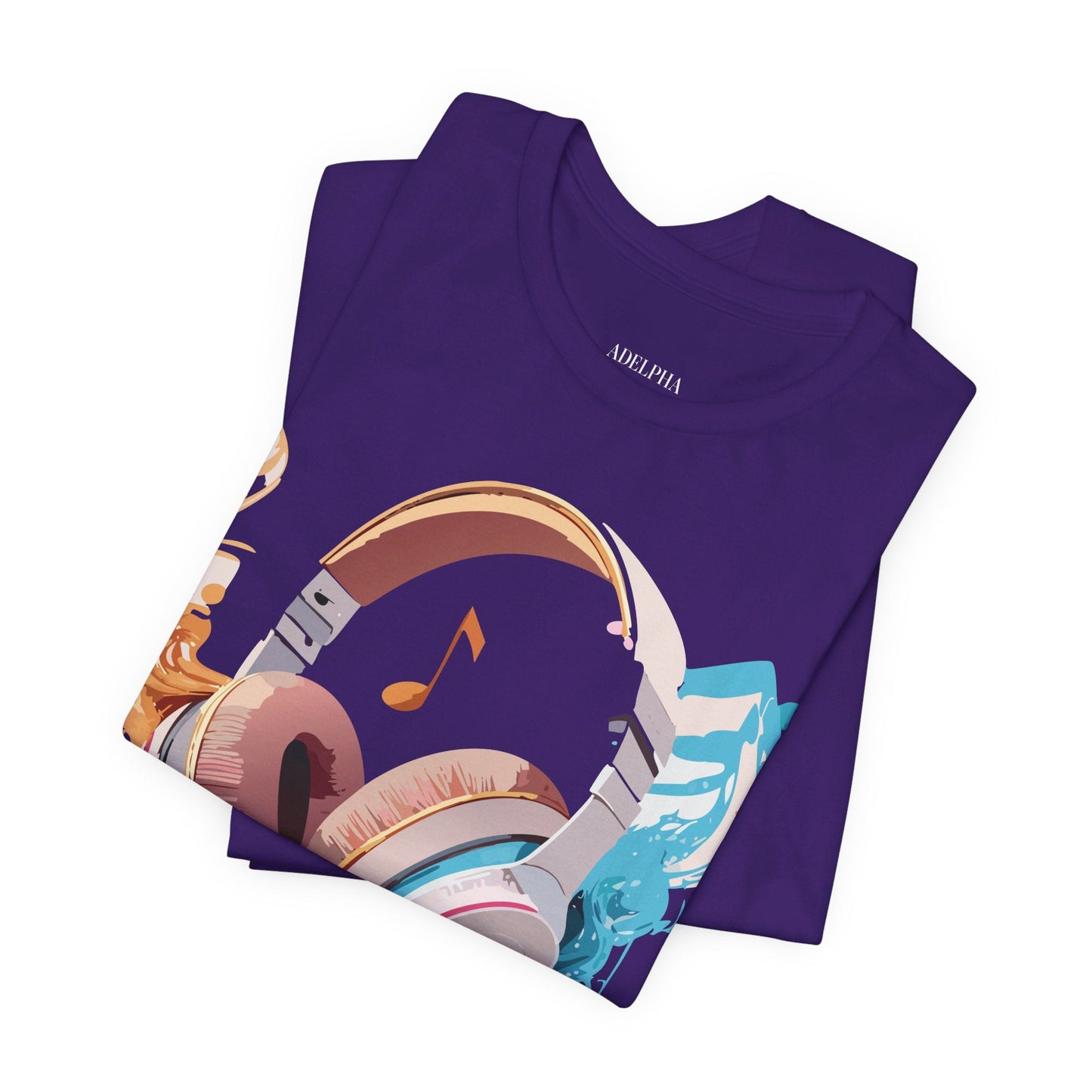 Adelpha Music T Shirt Unisex Graphic Tee Vintage Inspired Artwork Short Sleeve Premium