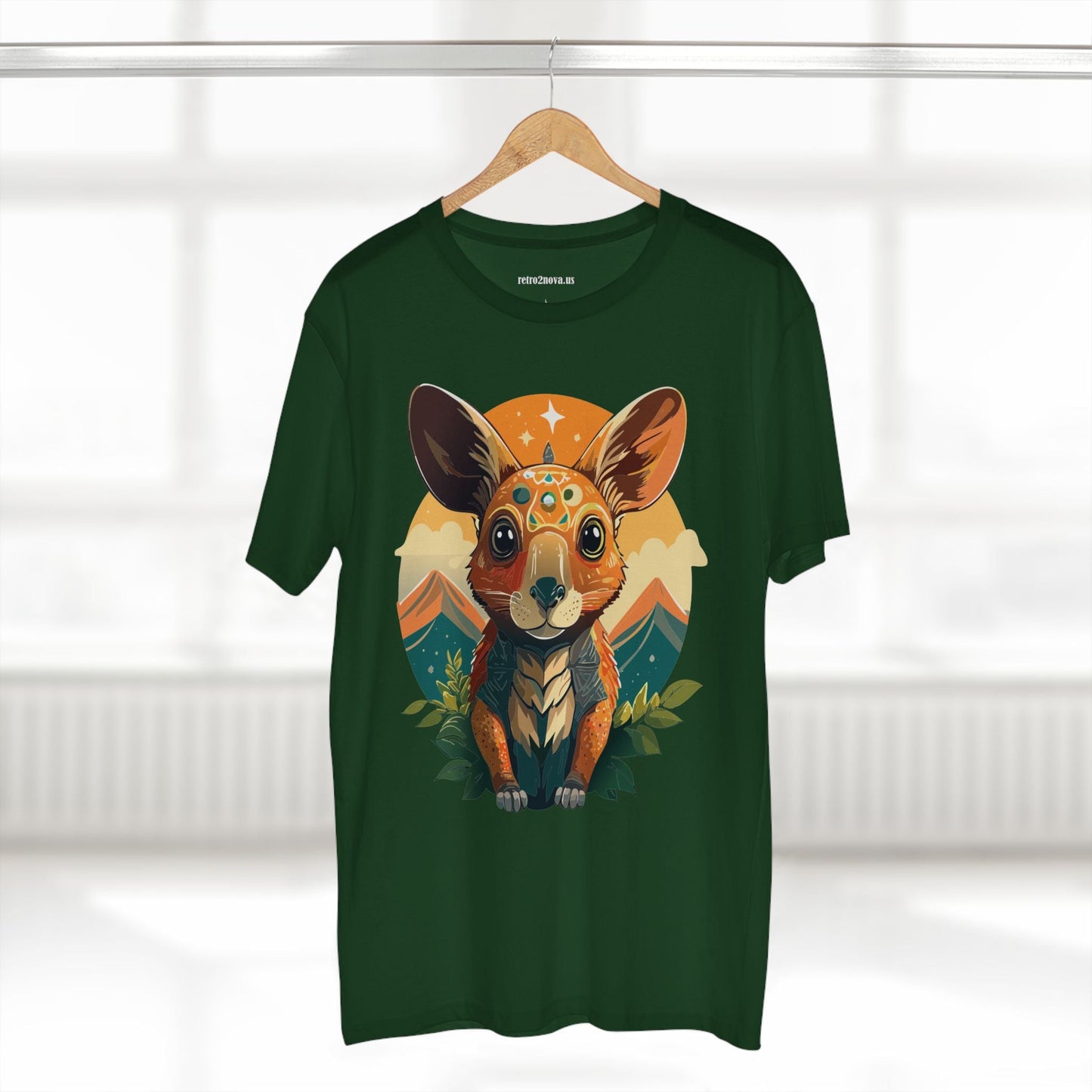 Rabbit Animals Shirt Unisex Premium Cotton Tee With Original Art Design From Retro2Nova Collection Premium Art Apparel