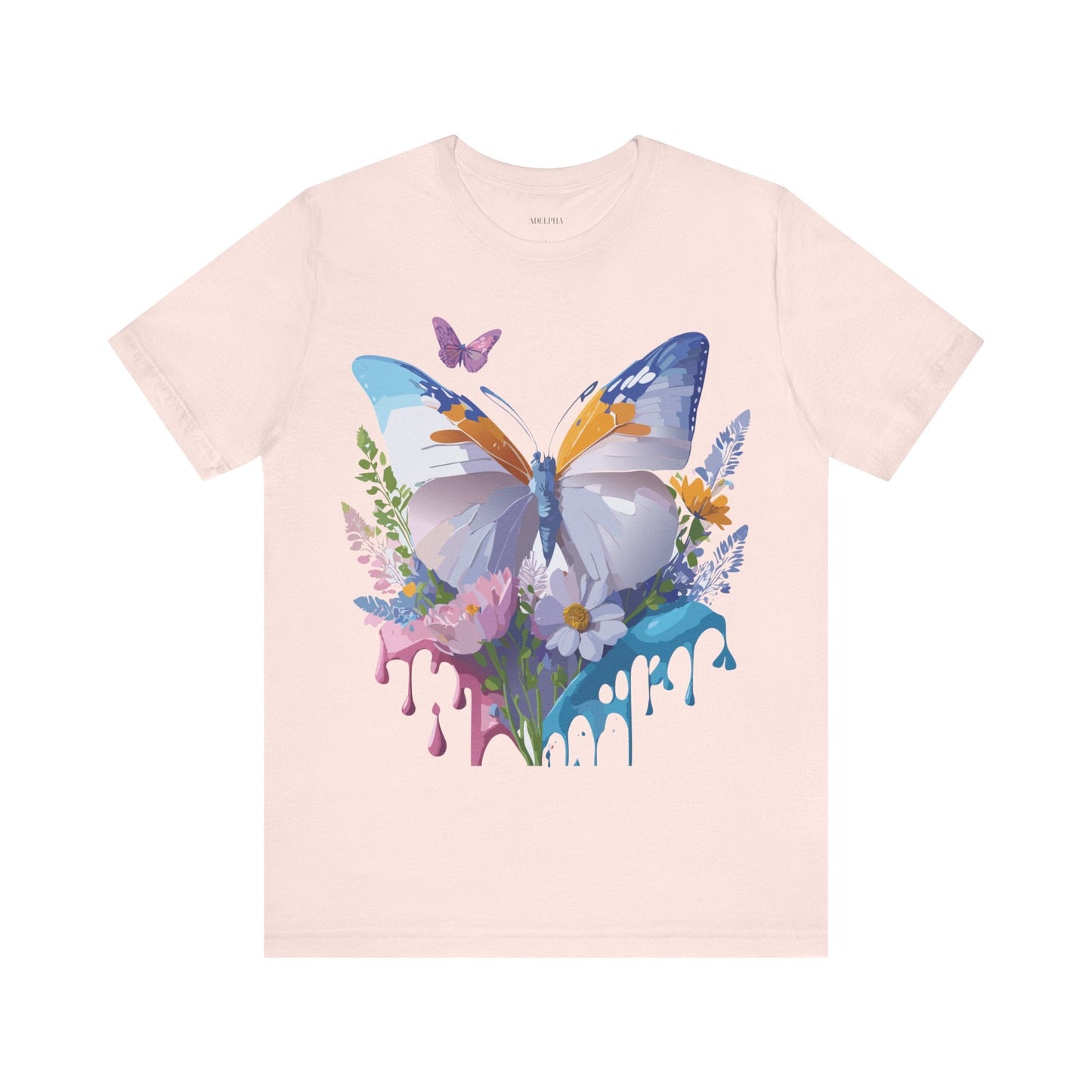 Butterfly Graphic Tee From Adelpha Vintage Artwork Unisex Short Sleeve Shirt
