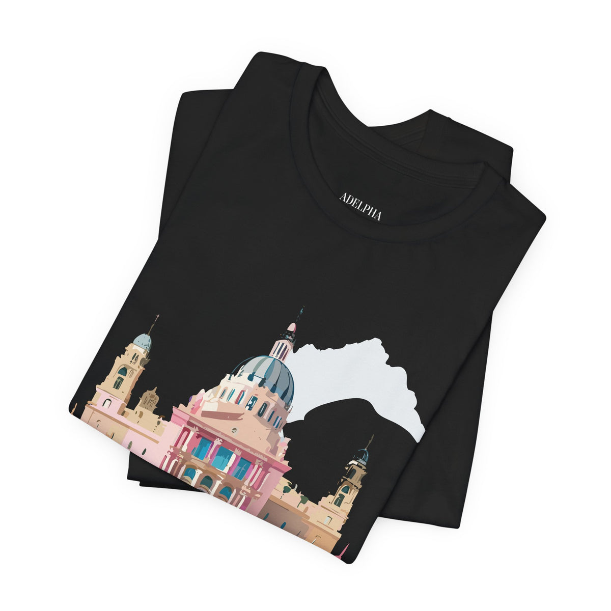 Graphic Unisex Cotton Bella+Canvas Tee Shirt with Madrid