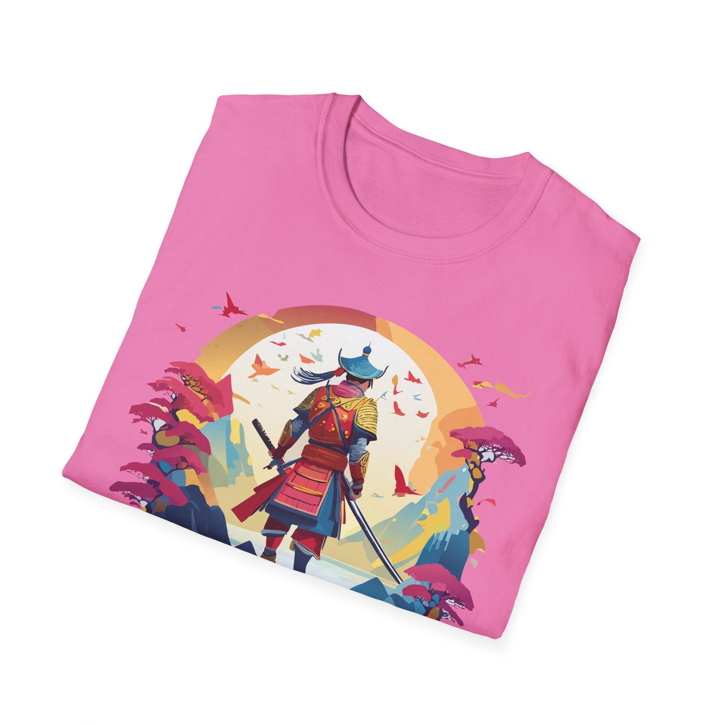 Samurai Shirt Unisex Tee Made With 100 Percent Ring Spun Cotton Soft Durable Comfort Gildan 64000
