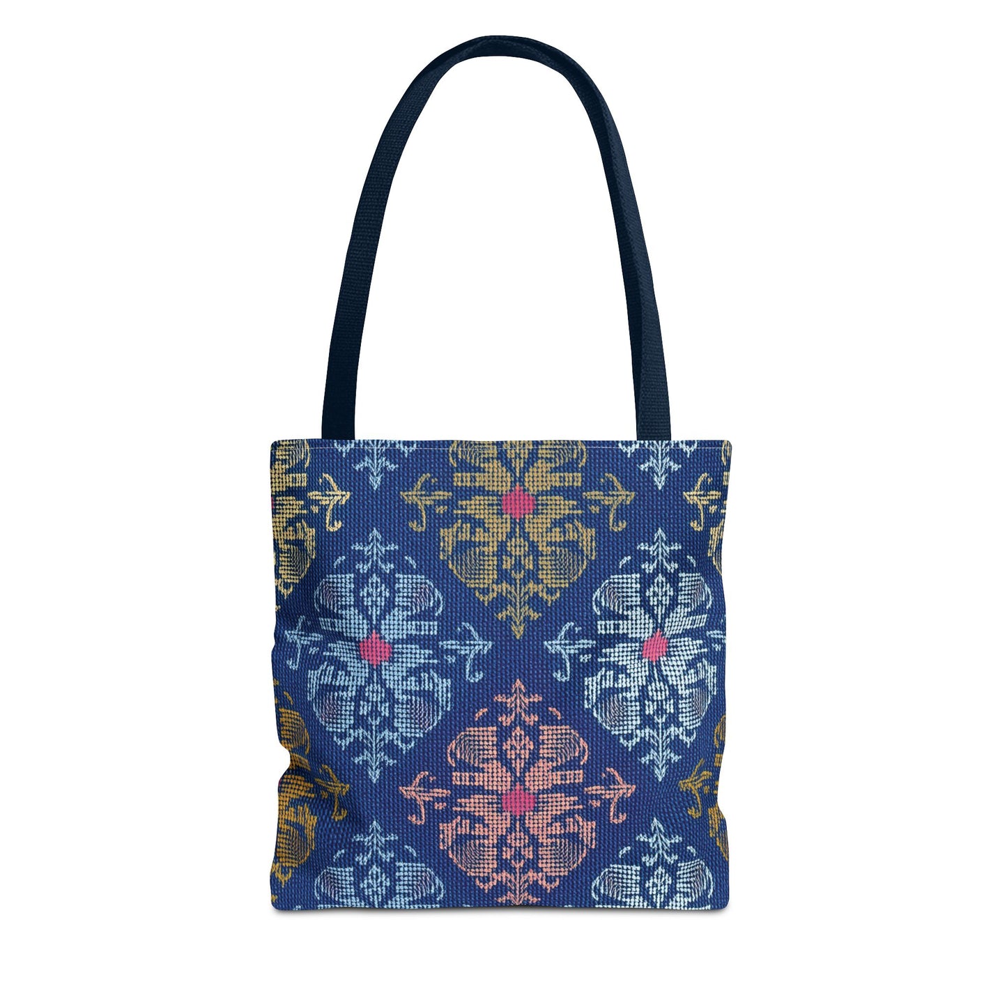Denim Fabric Imitation Print Unisex Canvas Bag Poly Spun 3 Sizes Tote Bag 157