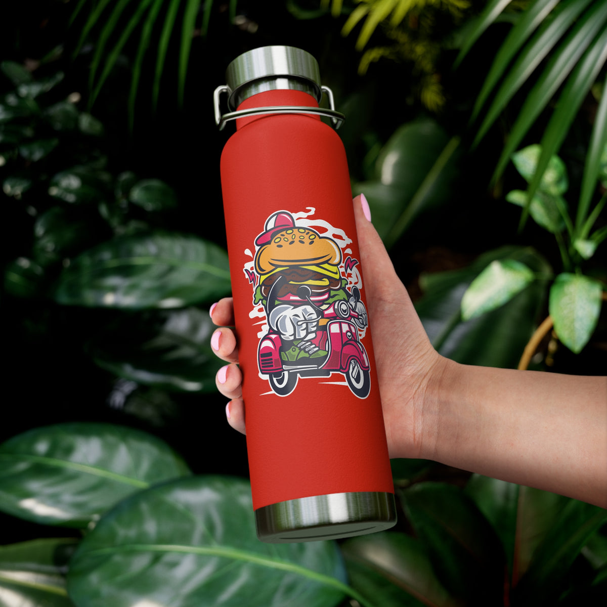 22oz Copper Insulated Water Bottle with Cartoon Design - CV11