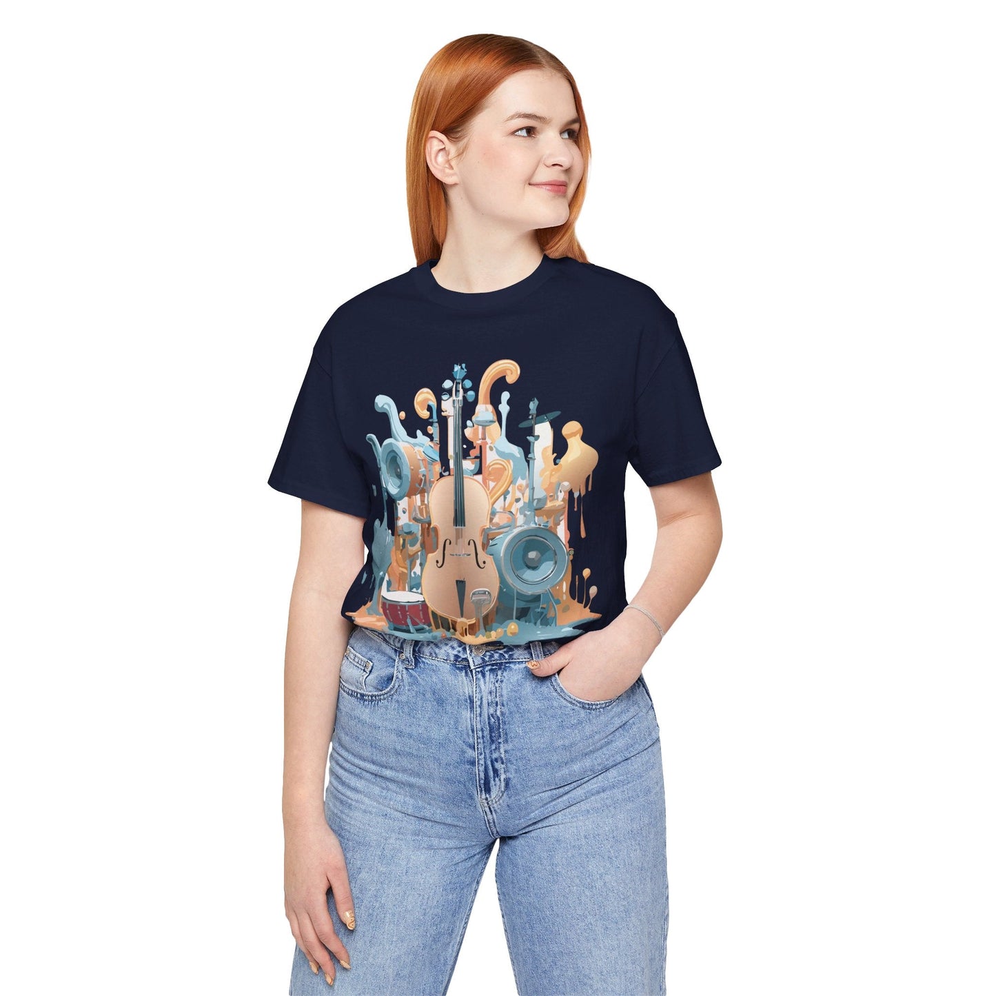 Adelpha Music Graphic T Shirt Unisex Jersey Short Sleeve Vintage Inspired Art Tee