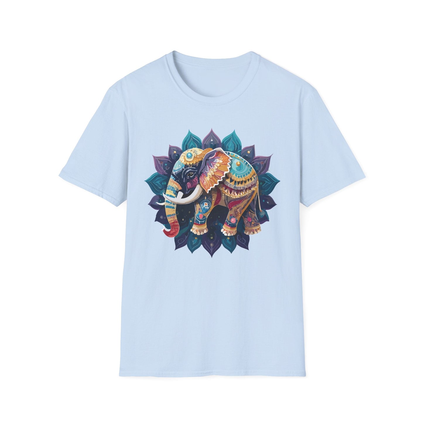 Elephant T Shirt Unisex Softstyle Cotton Tee Gildan 64000 Comfortable Everyday Wear