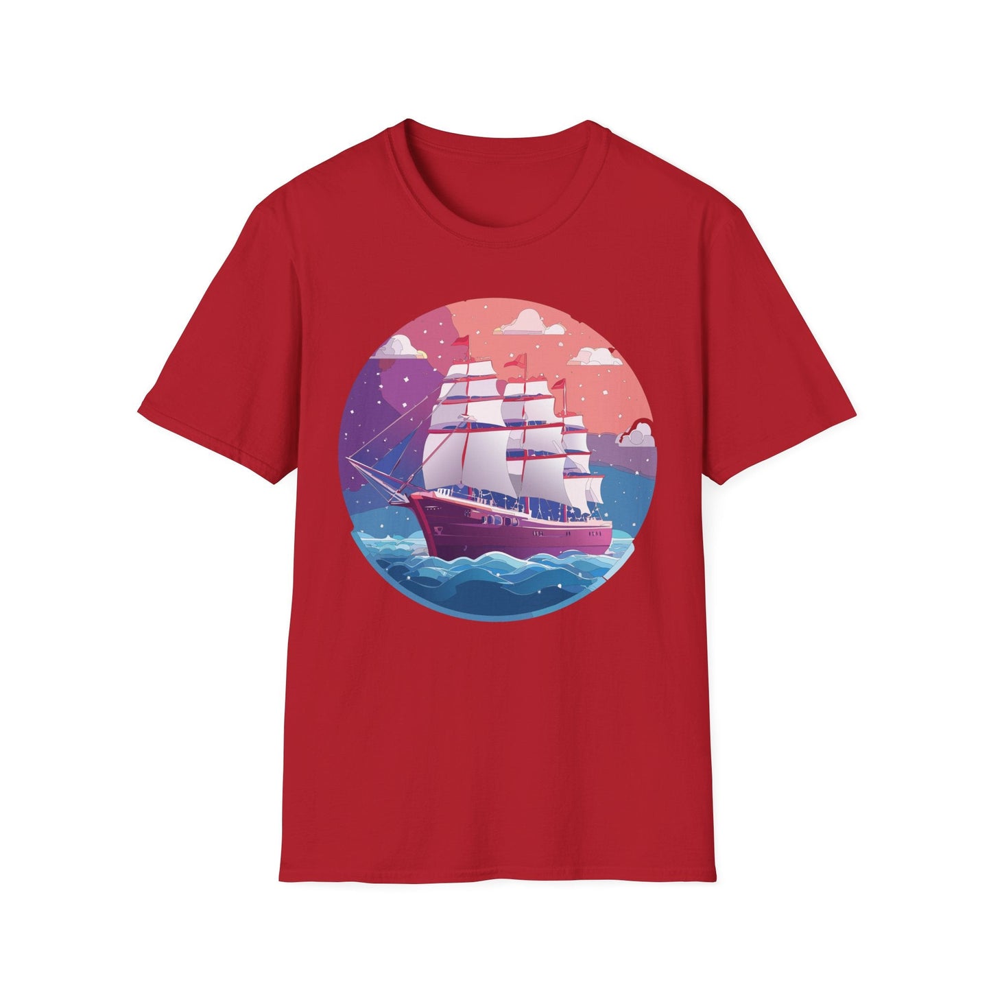 Unisex Gildan Softstyle 64000 T Shirt Ship Frigate Vessel Tee For Maritime Enthusiasts