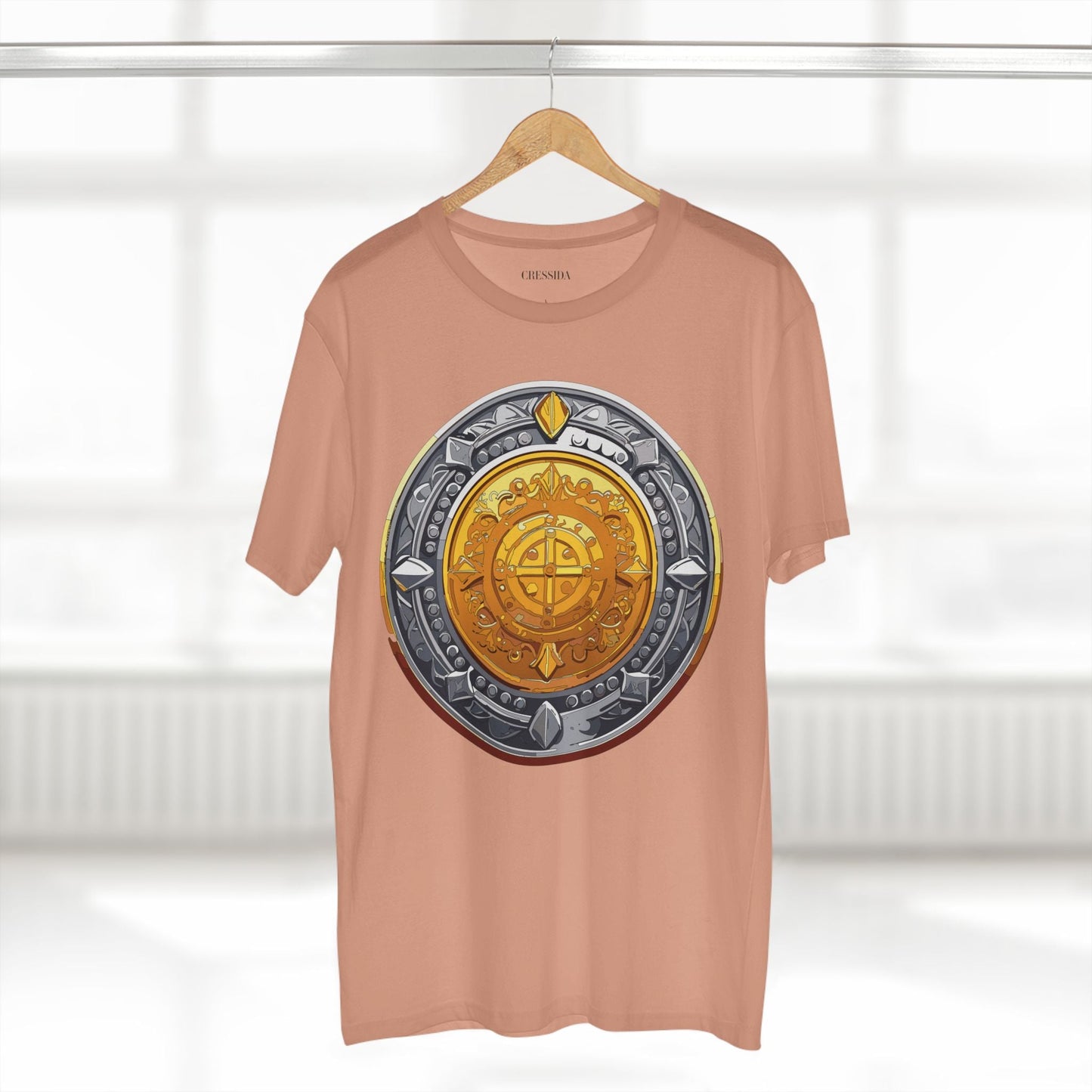 Antique Gold Coin Graphic Design T-Shirt Unisex 100 Cotton With Golden Print Artwork Tee 4