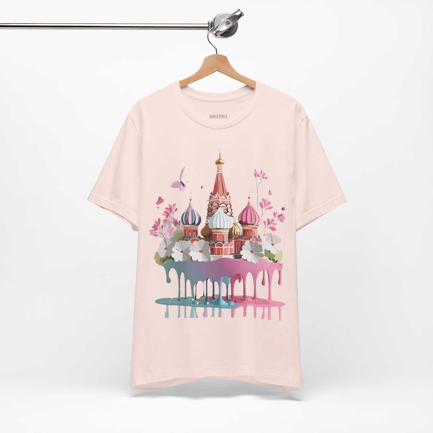 Premium Unisex Tourist Shirt Moscow Graphic Tee With Vintage Adelpha Artwork and Comfort