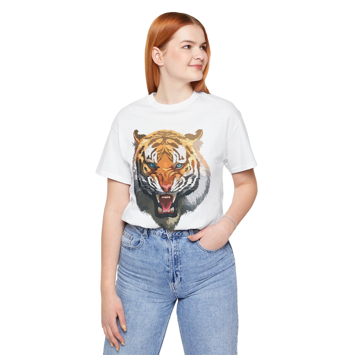 Tiger Shirt, Animal Shirt, T-Shirt with Tiger, Art Design Tee, Wild Animals Tees, Safari T-Shirt, Graphic Design Tee 15