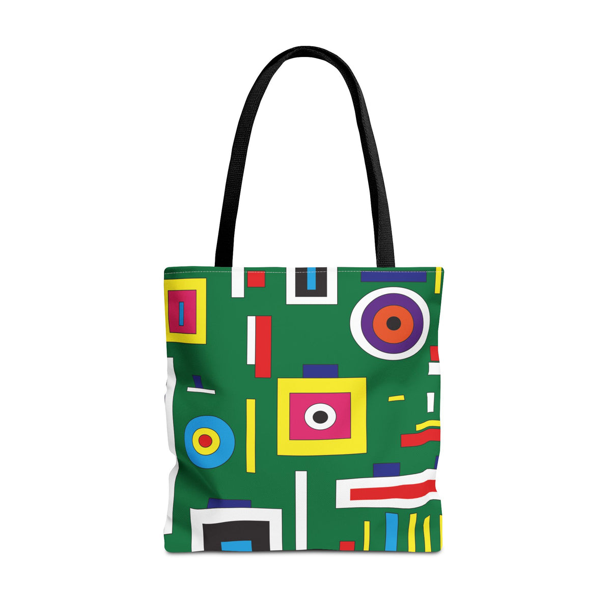 Bolsa de lona con estampados abstractos 