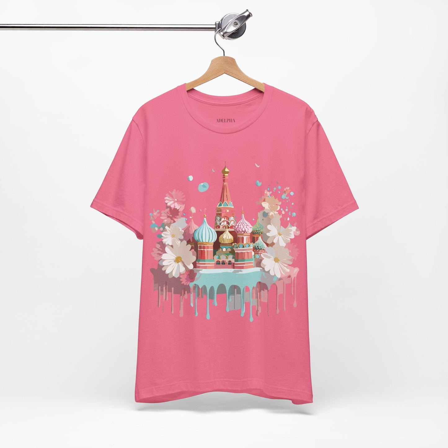 Unisex Graphic Tee With Vintage Moscow Artwork By Adelpha Premium Short Sleeve Shirt