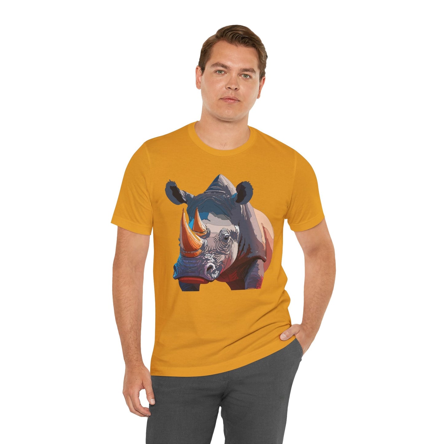 Unisex Animal Shirt Tee With Art Design Wild Animals Gildan Softstyle 64000 Graphic Tee