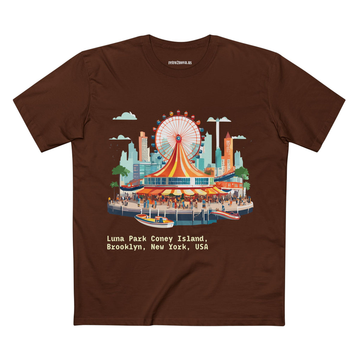 Luna Park Coney Island Carousel T-Shirt | Brooklyn New York Tee