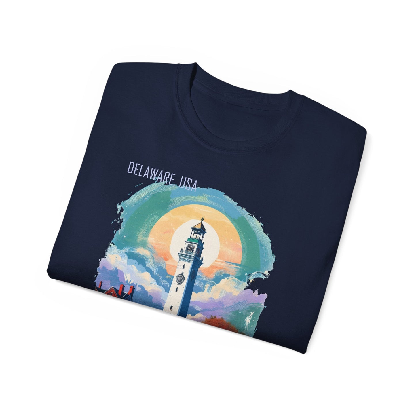 Delaware Graphic Unisex Cotton T‑Shirt 1