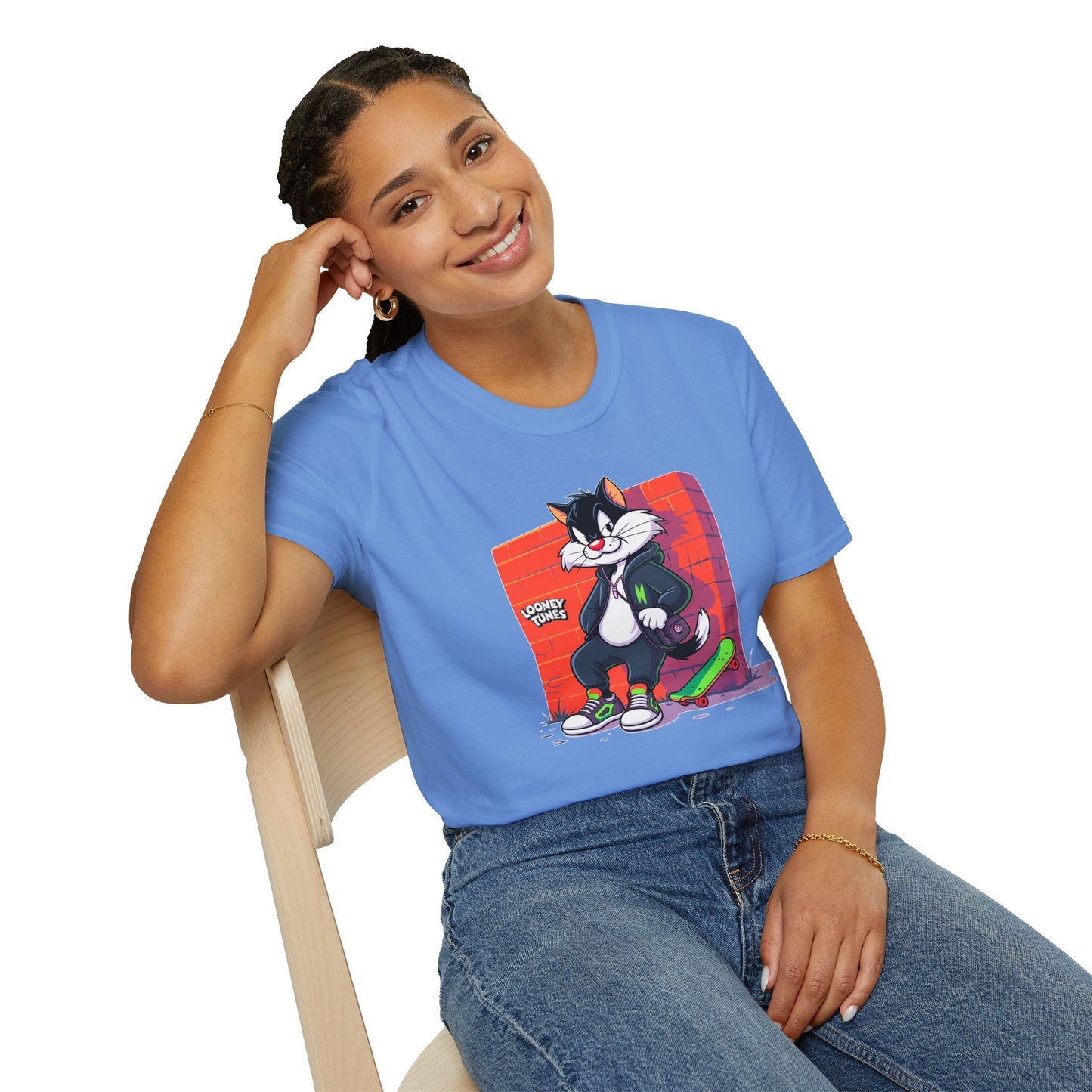 Cartoon T Shirt With Animation Design Unisex Softstyle Graphic Tee Funny Animals