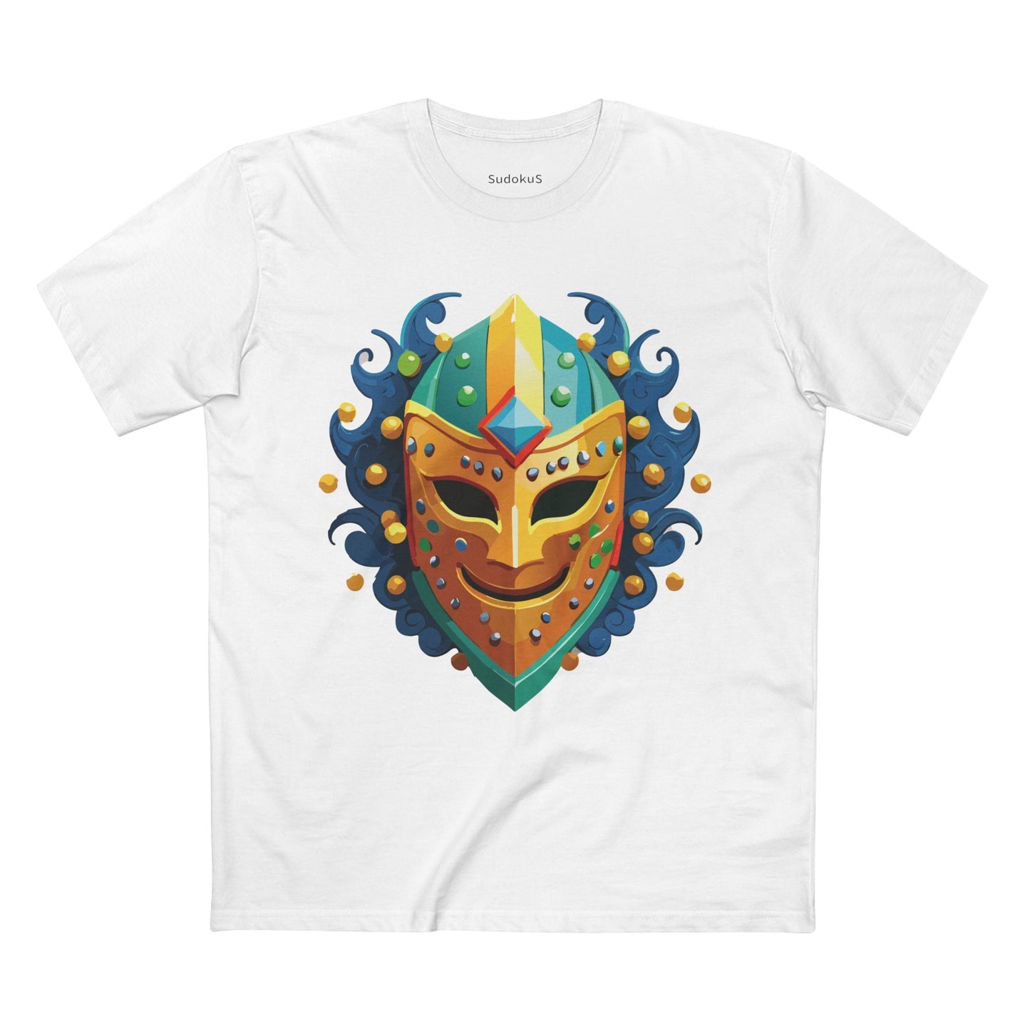 Mask Graphic Unisex 100 Cotton Staple Tee 18