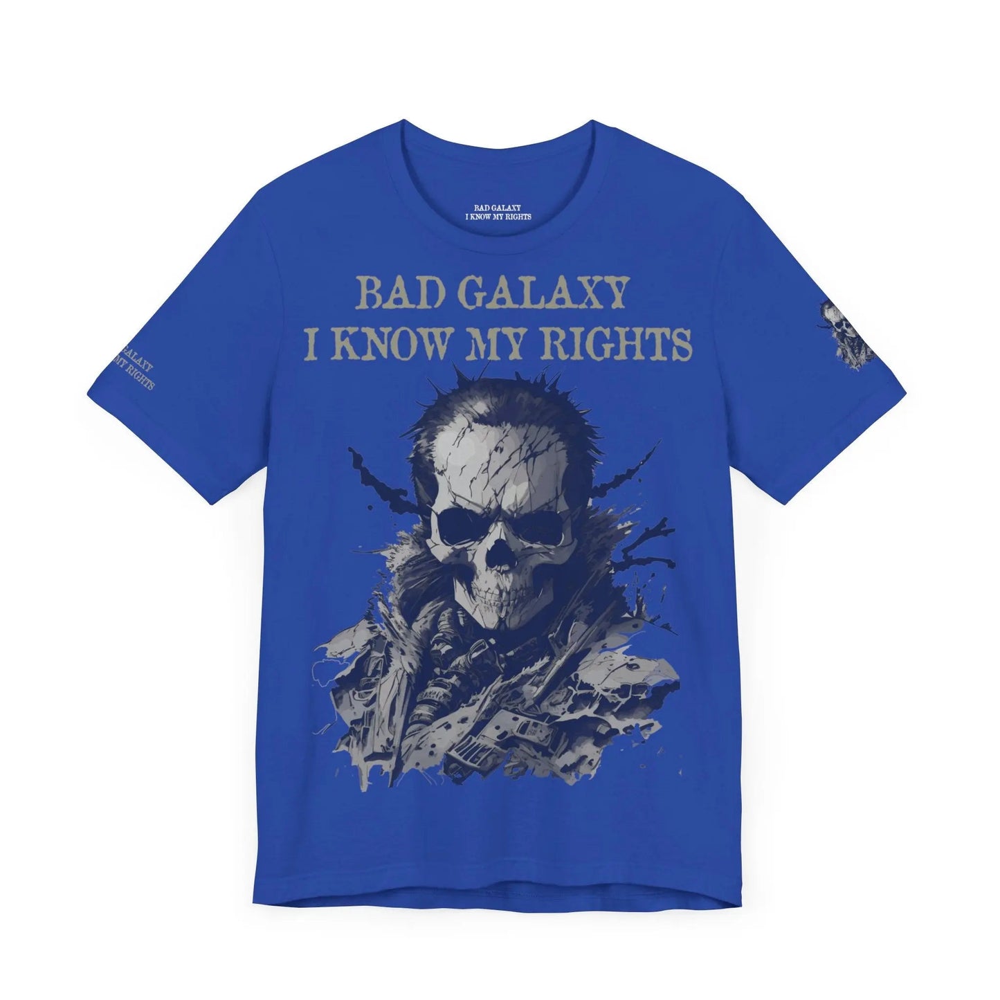 Bad Galaxy Skull T Shirt Made In USA 100 Percent Cotton Eco Friendly Inks Durable Stitching