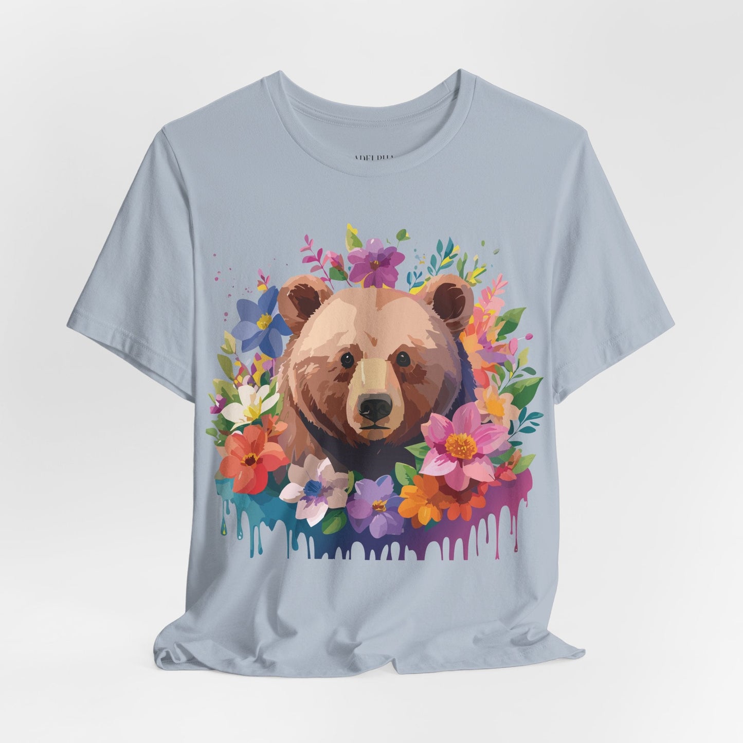 Bear Graphic Tee Adelpha Unisex Vintage Inspired Short Sleeve Shirt