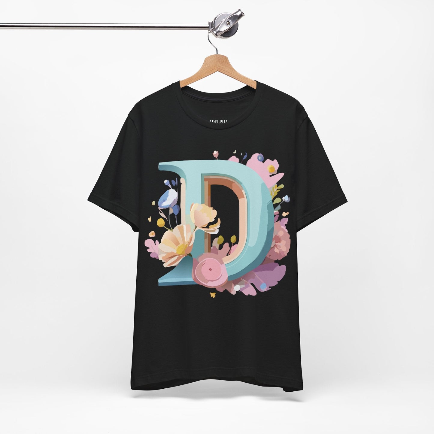 Adelpha Vintage Letter D Shirt Unisex Graphic Tee for Everyday Comfort and Style