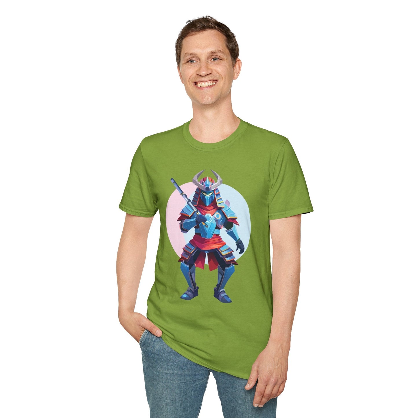 Samurai T Shirt Unisex Softstyle Tee Made From 100 Percent Ring Spun Cotton Gildan 64000