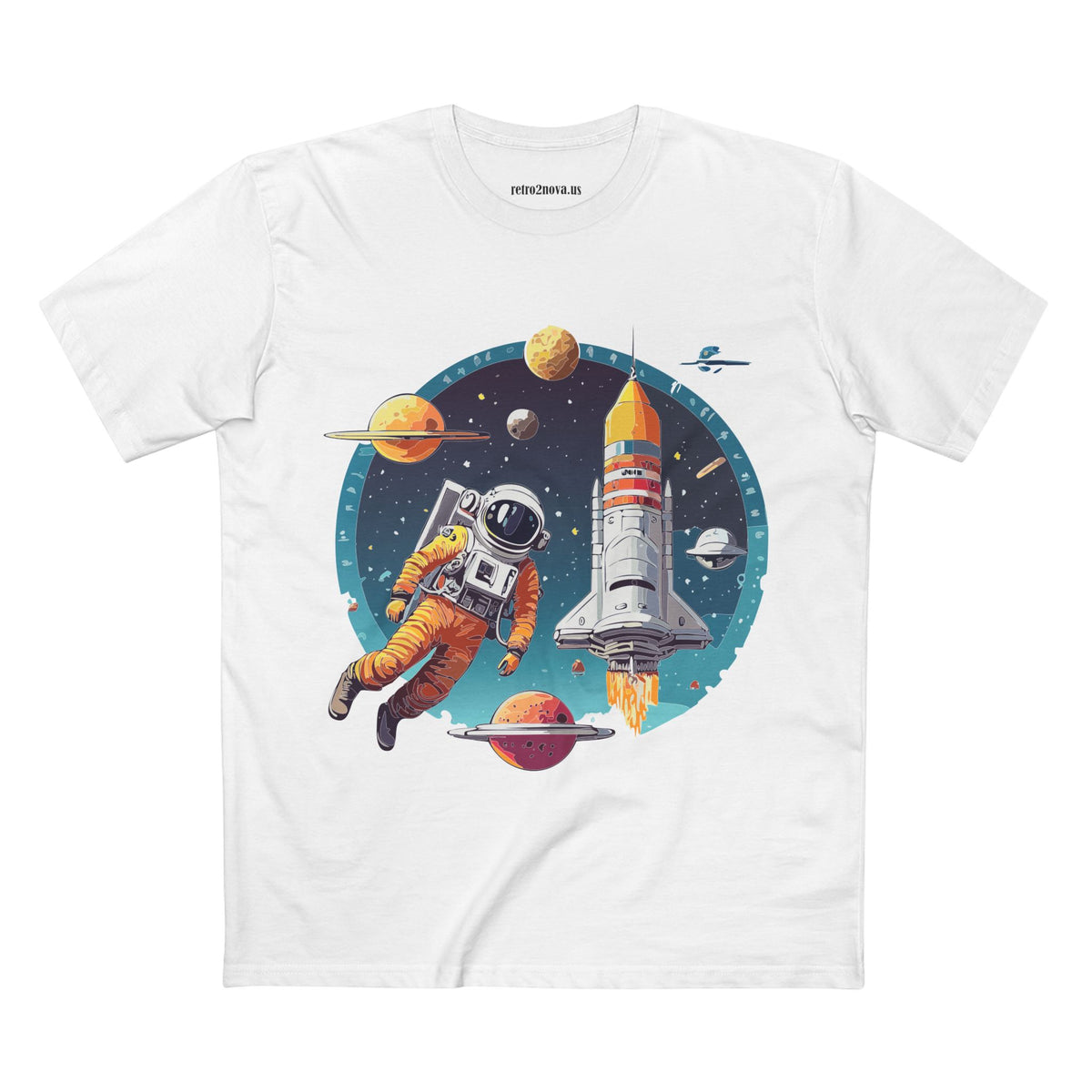 Cosmos Astronaut Graphic Tee Staple Unisex 100 Cotton Tee Shirt - CS-29