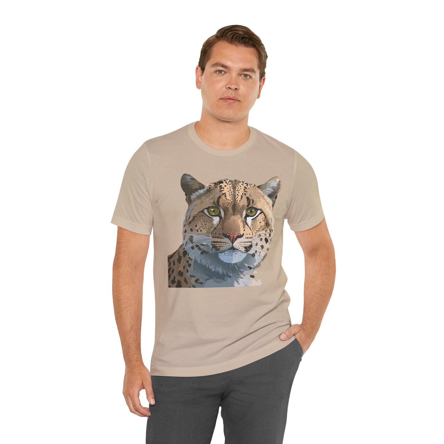 Unisex Animal Shirt With Animals Art Design Tee Short Sleeve Wildlife Print Tee Shirt