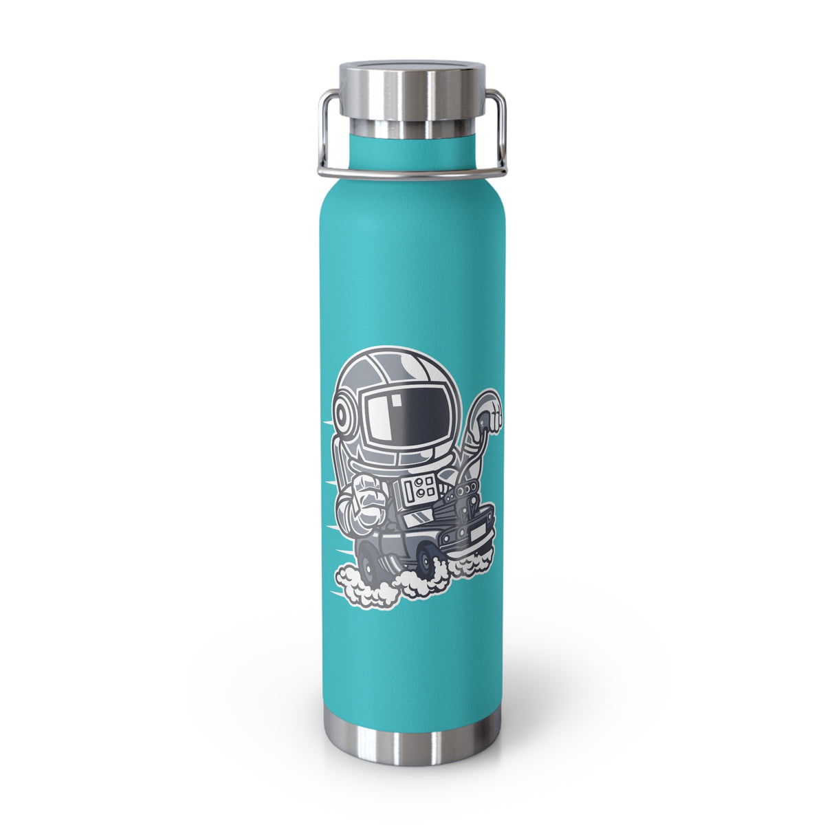 22oz Copper Insulated Water Bottle with Cartoon Design - CV55