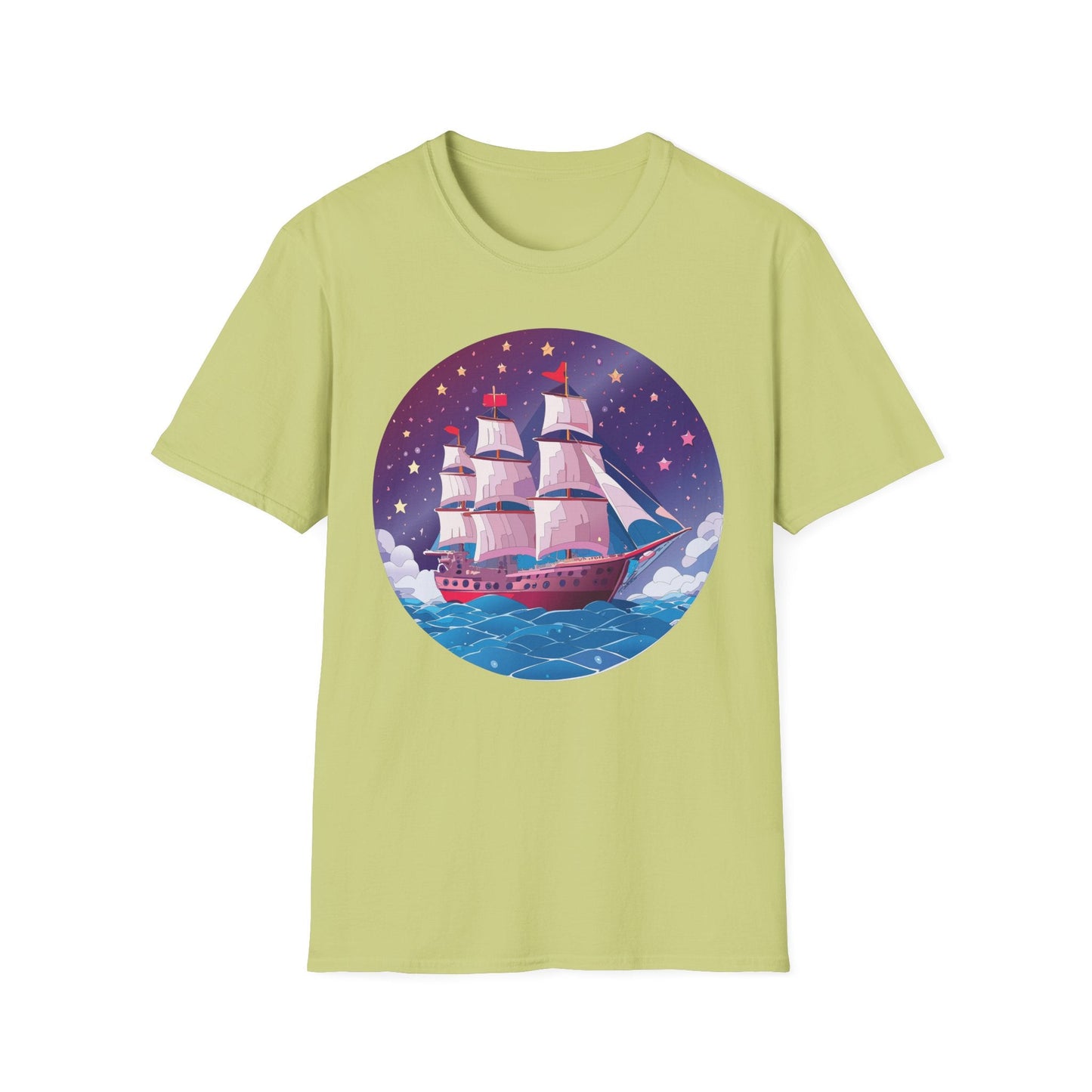 Ship T Shirts Frigate Vessel Tee Unisex Softstyle 64000 Gildan Ring Spun Cotton T Shirt